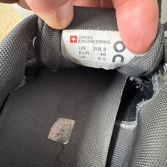 ON CLOUD 5 black/white running shoes size women's 8.5 - Picture 7 of 8